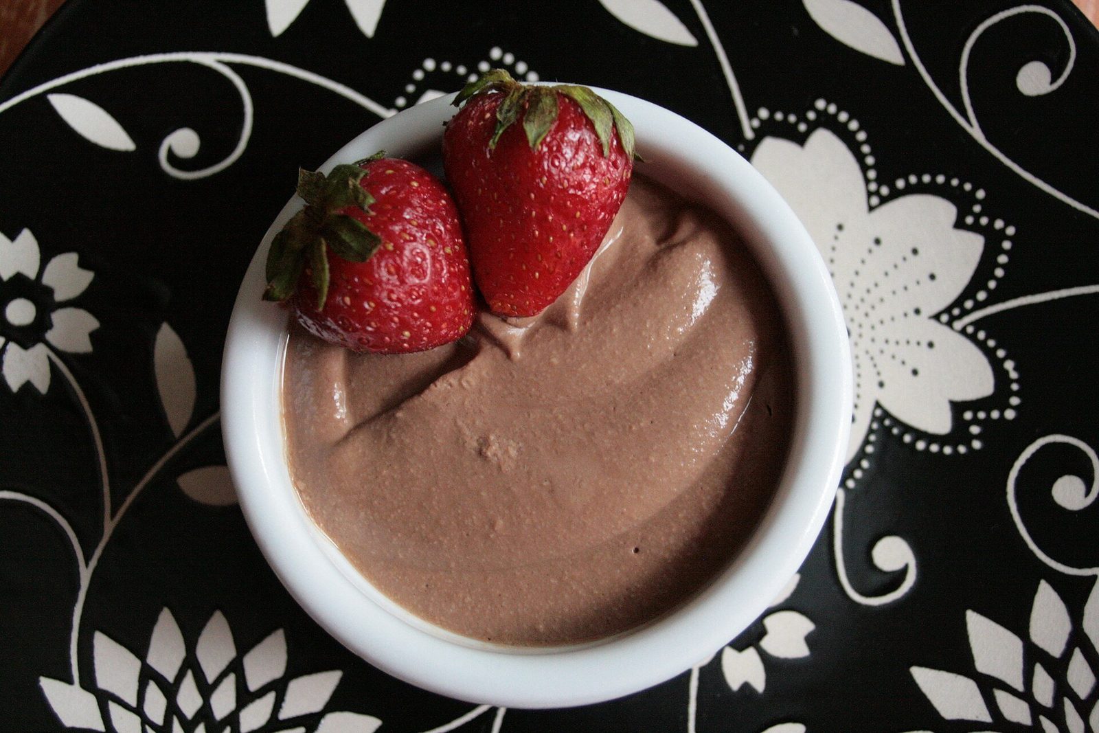 Mousse cacao et huile de coco, tofu soyeux