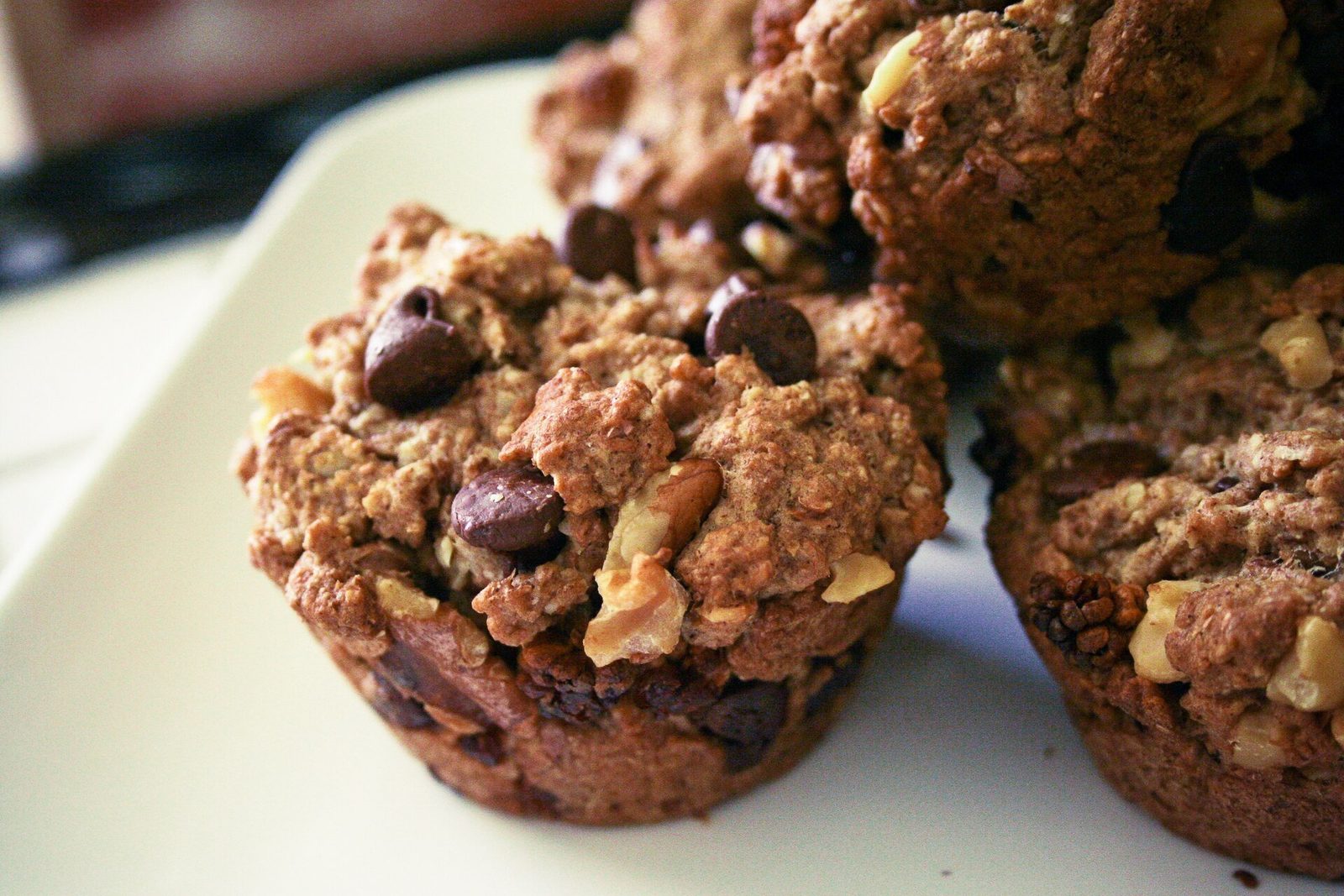 Muffins chocolat-noisette à la courgette, sans œuf