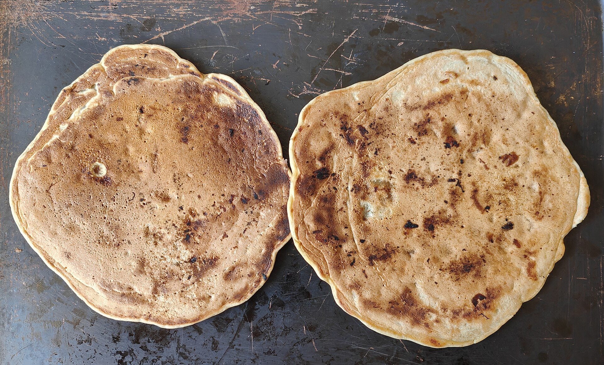 Pancakes moelleux à la banane et au zeste d'orange
